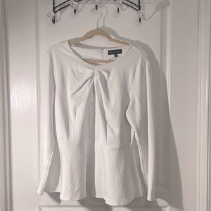 ELOQUII White Peplum Top